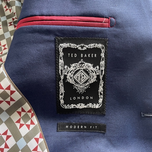 Elegant blue Ted Baker men’s blazer - Picture 4 of 6